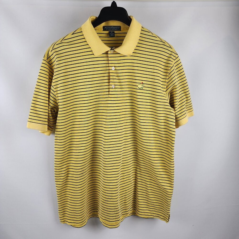 Masters Collection 60s Two Ply Mercerized Pima Cotton Yellow Golf Polo Shirt XL